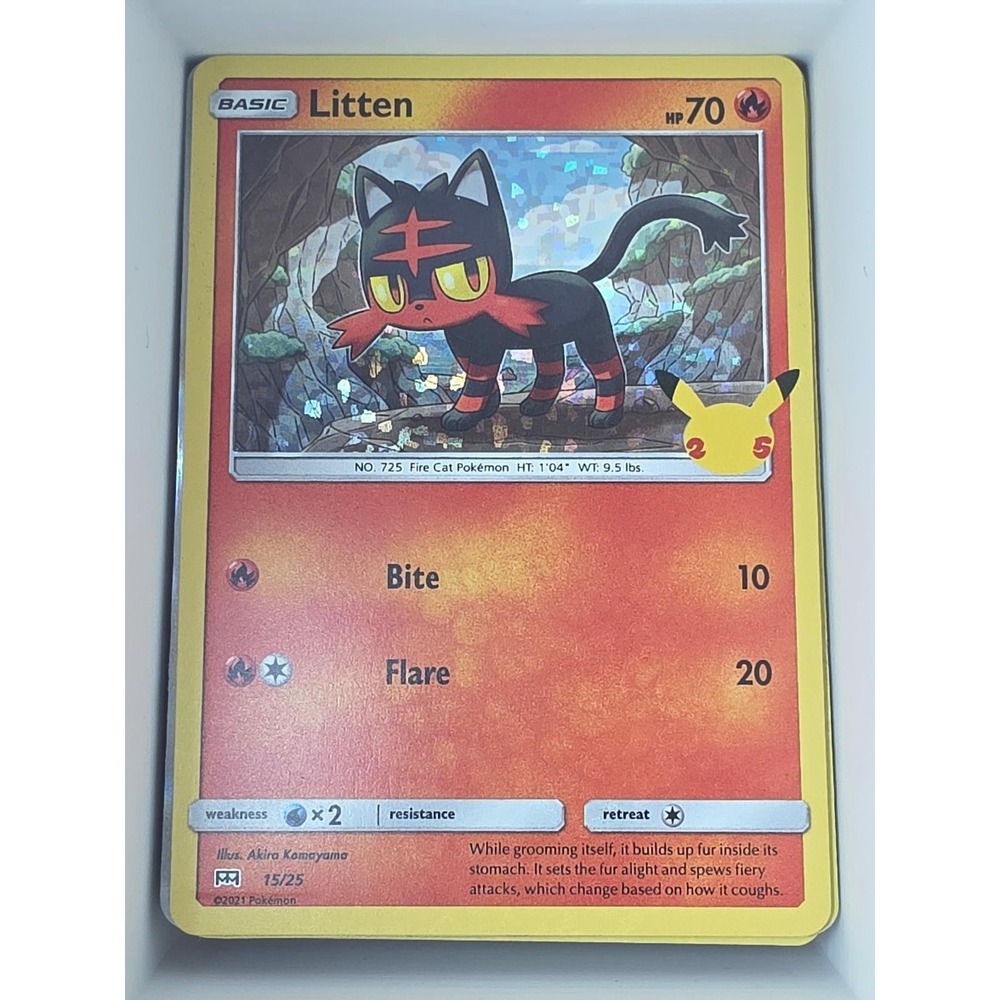 Litten 015/025 Promo McDonald's 25th Anniversary Promos Pokemon Near Mint